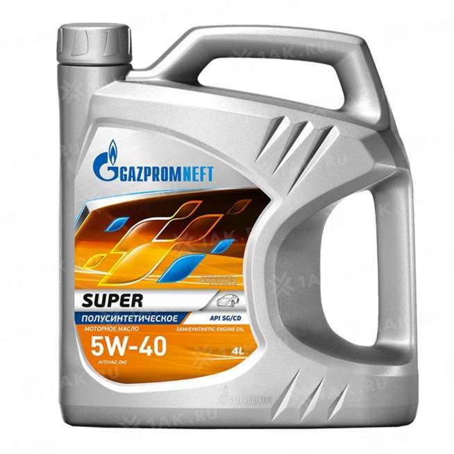 Масло моторное Gazpromneft Super 5W-40, 4л, Россия 0