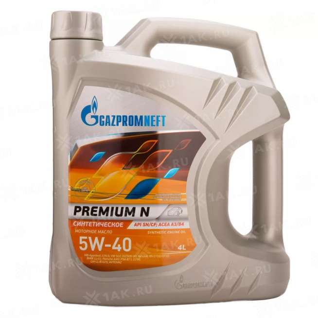 Масло моторное Gazpromneft Premium N 5W-40, 4л, Россия 0