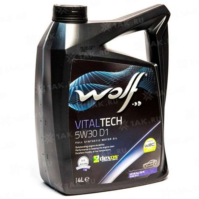 масло моторное WOLF VITALTECH 5W30 D1, 4 л 0