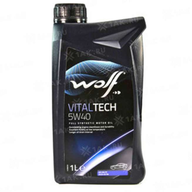 масло моторное WOLF VitalTech 5W-40, 1 л 0