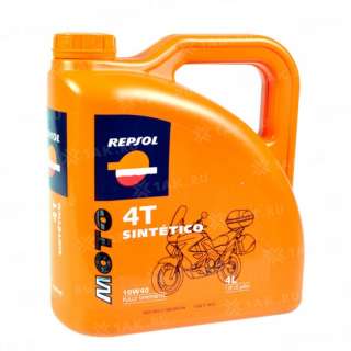 Масло моторное Repsol Moto Sintetico 4T 10W-40, 4л