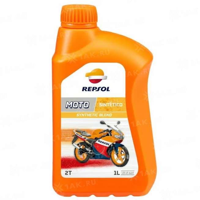 Масло моторное Repsol Moto Sintetico 2T, 1л 0