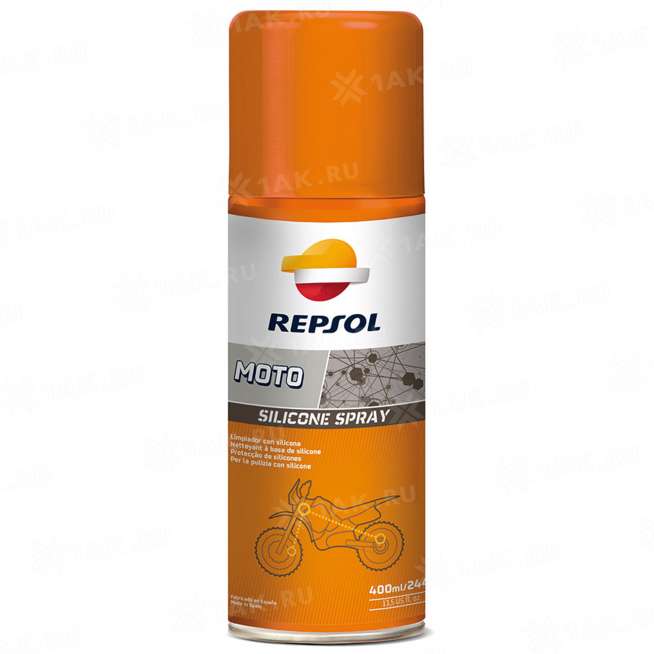 Смазка силиконовая для мотоциклов Repsol Moto Silicone Spray, 400 мл. 0