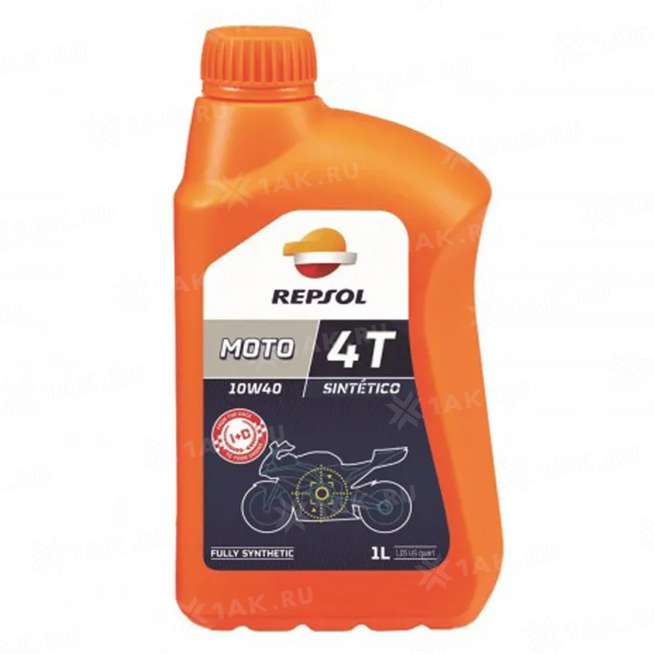 Масло моторное Repsol Moto Sintetico 4T 10W-40, 1л 0