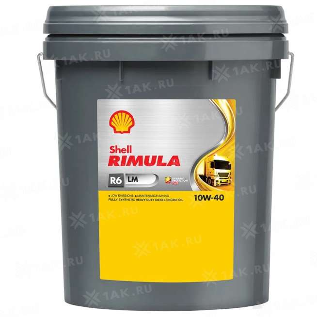 масло моторное Shell Rimula R6 LM 10W-40, 20л 0