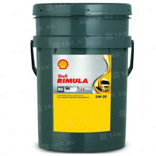 масло моторное Shell Rimula R6 ME 5W-30, 20л