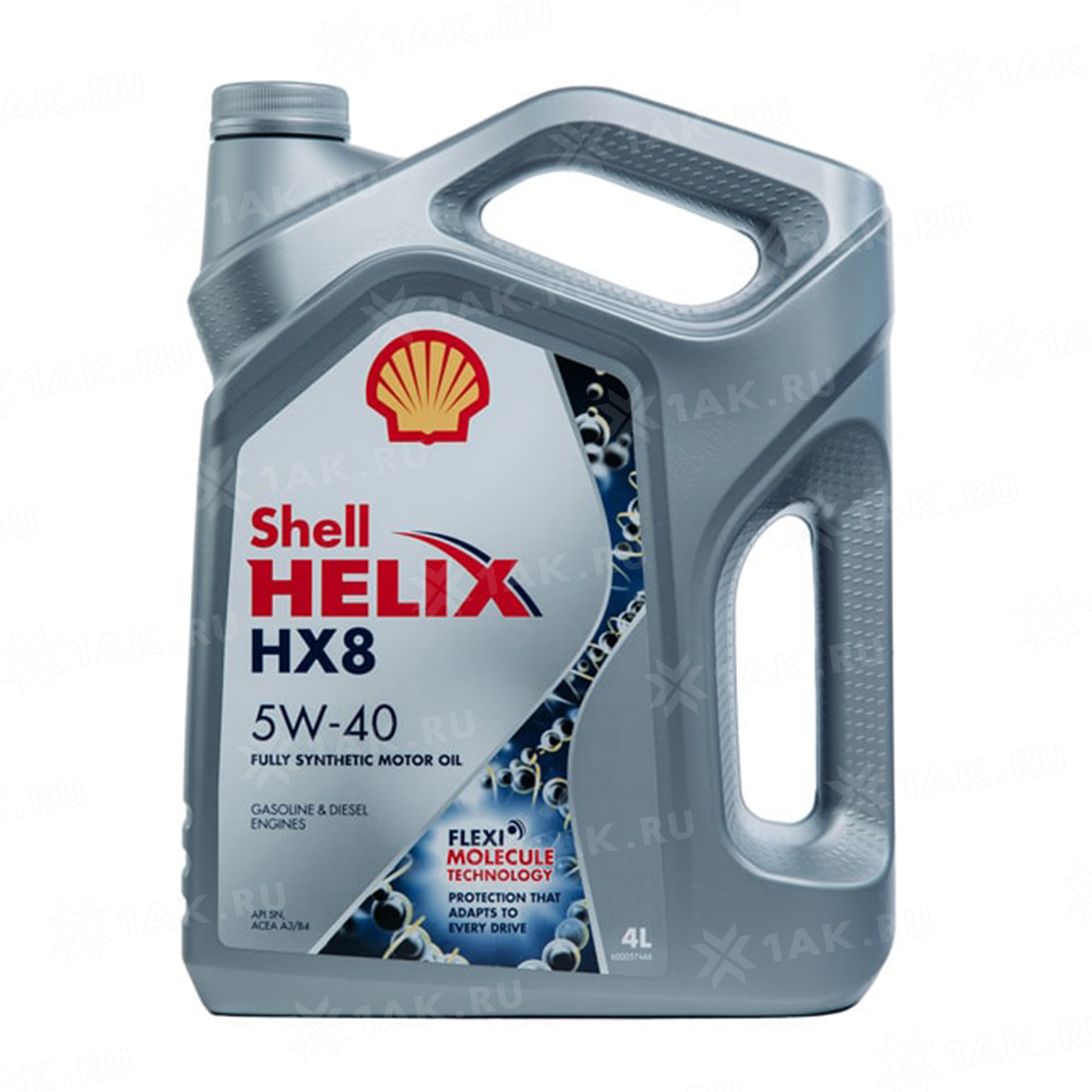 Масло моторное Shell Helix HX8 Synthetic 5W-40 API SN/CF; ACEA A3/B3,  A3/B4; 4л | Купить на 1ak.ru