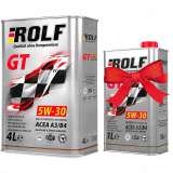 Масло Rolf GT SAE 5W30 ACEA  A3/B4  4 л "4" акция 4л+1л бесплатно