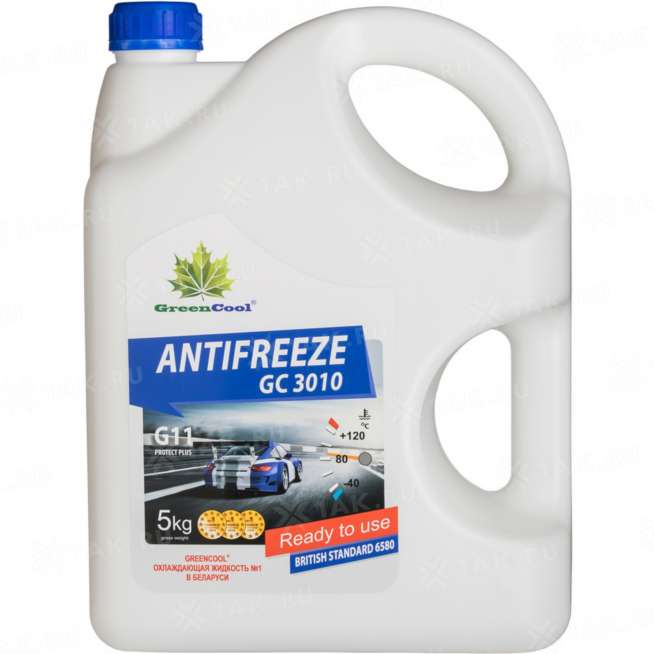 Антифриз готовый к применению GreenCool Antifreeze GC3010 синий, 5кг, Беларусь 0