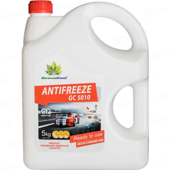 Антифриз готовый к применению GreenCool Antifreeze GC5010 красный, 5кг, Беларусь 2
