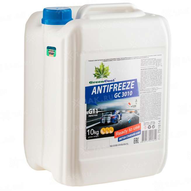 Антифриз готовый к применению GreenCool Antifreeze GC3010 синий, 10кг, Беларусь 2