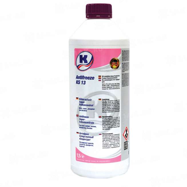 Концентрат охлаждающей жидкости Kuttenkeuler Antifreeze KS13 розово-фиолетовый, 1,5л, Германия 0