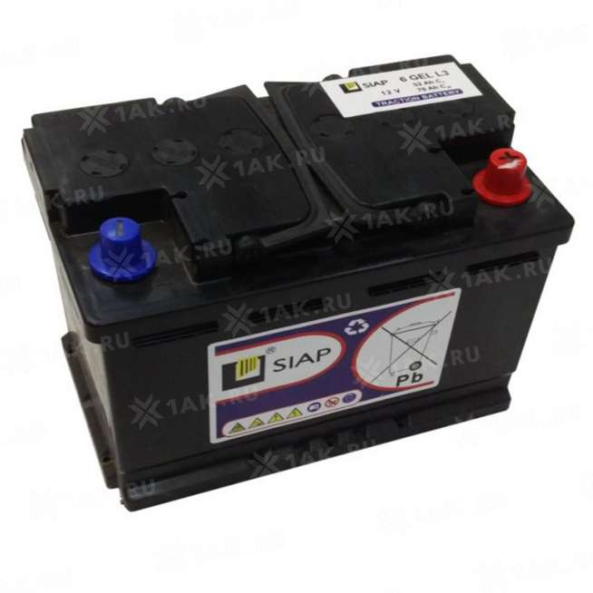 Аккумулятор SIAP (52 Ah,12 V) GEL 278x175x190 мм 21.4 кг 0