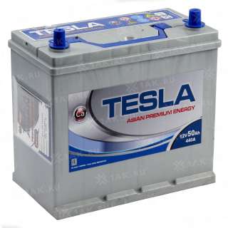 Аккумулятор TESLA ASIAN PREMIUM ENERGY (50 Ah, 12 V) Прямая, L+ B24 арт.TSA-50.1