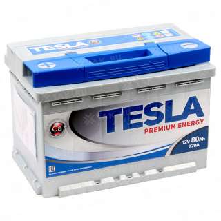 Аккумулятор TESLA PREMIUM ENERGY (80 Ah, 12 V) Прямая, L+ L3 арт.TSL80.1