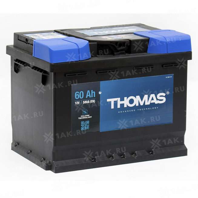 Аккумулятор THOMAS (60 Ah, 12 V) Обратная, R+ L2 арт.627196 0