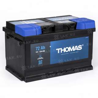 Аккумулятор THOMAS (72 Ah, 12 V) R+ LB2 арт.627202