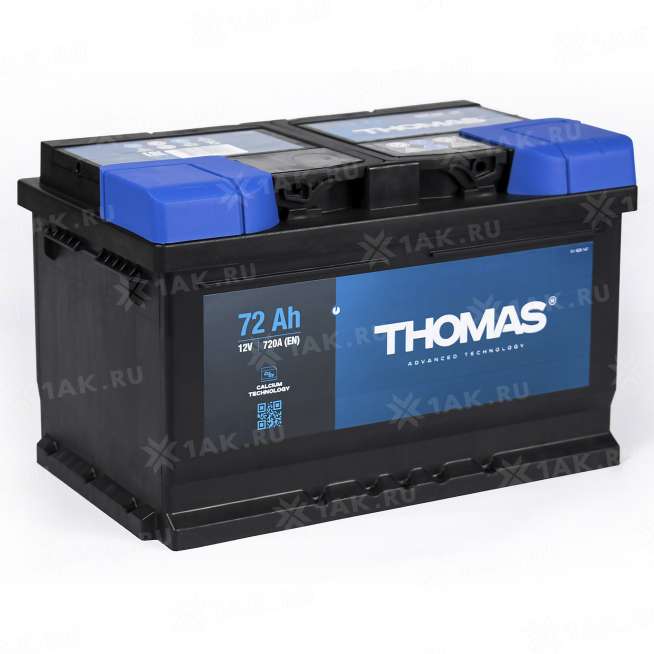 Аккумулятор THOMAS (72 Ah, 12 V) Обратная, R+ LB2 арт.627202 0
