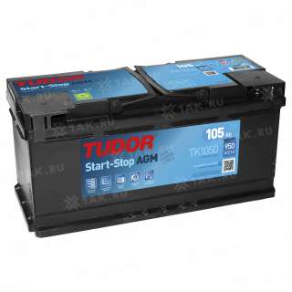 Аккумулятор TUDOR Start-Stop AGM (105 Ah, 12 V) Обратная, R+ L6 арт.TK1050