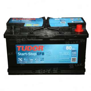 Аккумулятор TUDOR Start-Stop EFB (80 Ah, 12 V) Обратная, R+ L4 арт.TL800