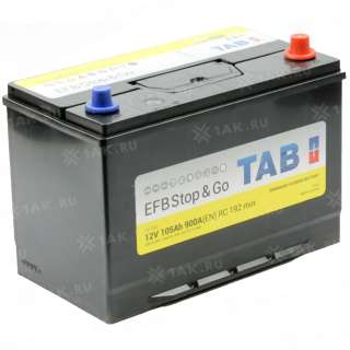 Аккумулятор TAB EFB Stop&amp;Go (105 Ah, 12 V) Обратная, R+ D31 арт.212005/60518 SMF