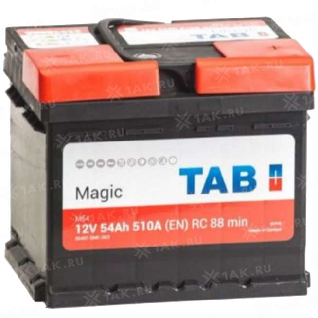 Аккумулятор TAB Magic (54 Ah, 12 V) Обратная, R+ LB1 арт.189054/55401 SMF 0