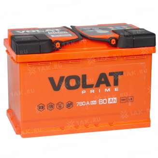 Аккумулятор VOLAT Prime (80 Ah, 12 V) Прямая, L+ L3 арт.VP801 0