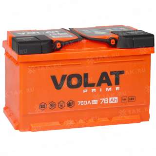Аккумулятор VOLAT Prime (78 Ah, 12 V) R+ LB3 арт.VP780