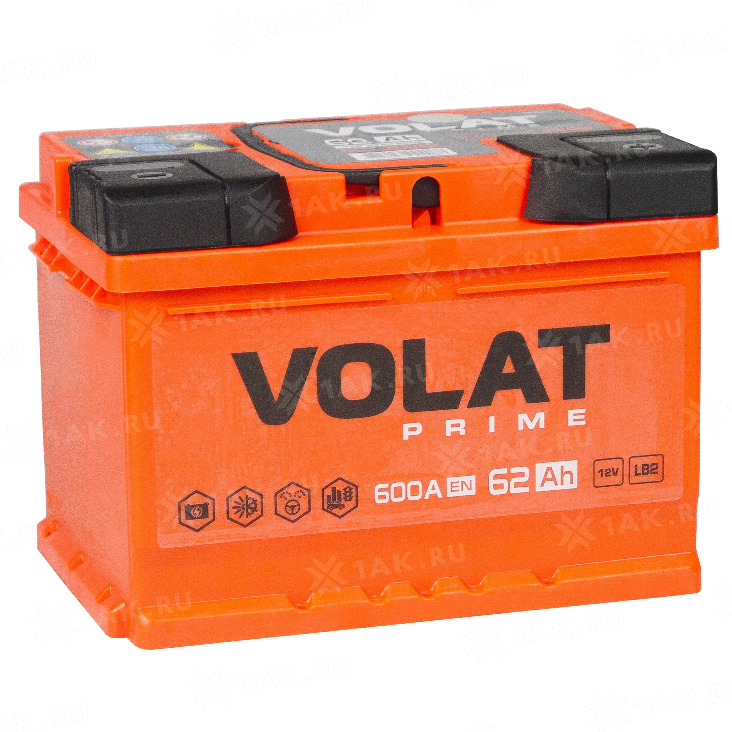 Купить аккумулятор VOLAT Prime (62 Ah) 600 A, 12 V Обратная, R+ арт.VS620 с  бесплатной доставкой – 1AK.RU