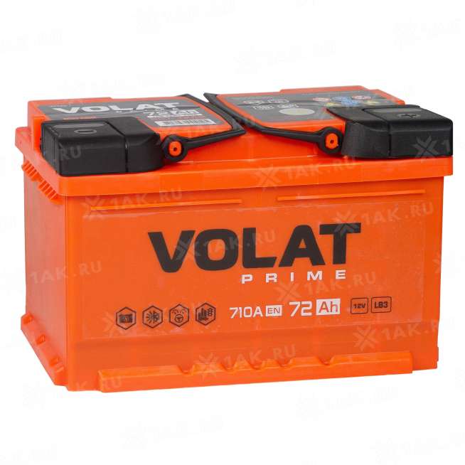 Аккумулятор VOLAT Prime (72 Ah, 12 V) Обратная, R+ LB3 арт.VS720 0