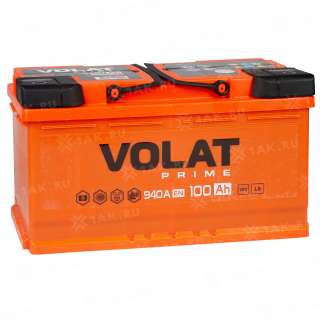 Аккумулятор VOLAT Prime (100 Ah, 12 V) Прямая, L+ L5 арт.VS1001