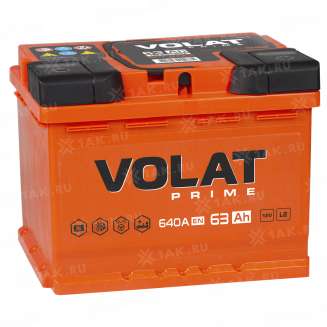 Аккумулятор VOLAT Prime (63 Ah, 12 V) Прямая, L+ L2 арт.VP631 0