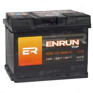 Аккумулятор ENRUN TOP (63 Ah, 12 V) R+ L2 арт.ET630