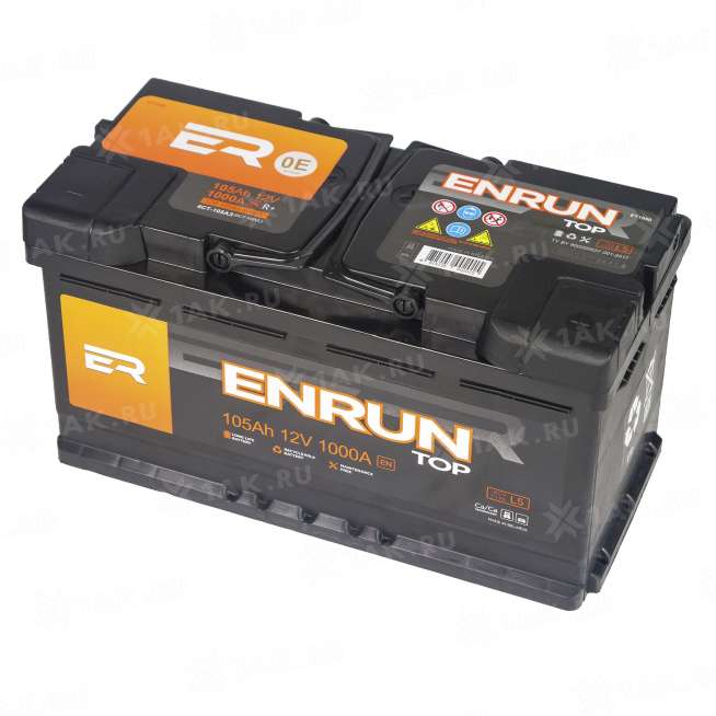 Аккумулятор ENRUN TOP (105 Ач, 12 V) Обратная, R+ L5 арт.ET1050 1