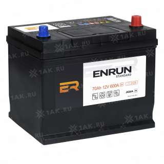 Аккумулятор ENRUN STANDARD Asia (70 Ah, 12 V) Обратная, R+ D26 арт.ESA700