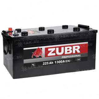 Аккумулятор ZUBR Professional (225 Ah, 12 V) Прямая, L+ D6 арт.676154