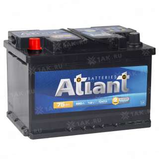 Аккумулятор ATLANT Blue (75 Ah, 12 V) Прямая, L+ L3 арт.AT751