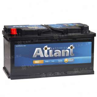 Аккумулятор ATLANT Blue (90 Ah, 12 V) L+ L5 арт.AT901