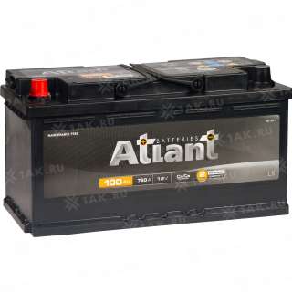 Аккумулятор ATLANT Black (100 Ah, 12 V) Прямая, L+ L5 арт.AB1001