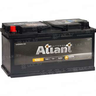 Аккумулятор ATLANT Black (100 Ah, 12 V) Прямая, L+ L5 арт.AB1001 6