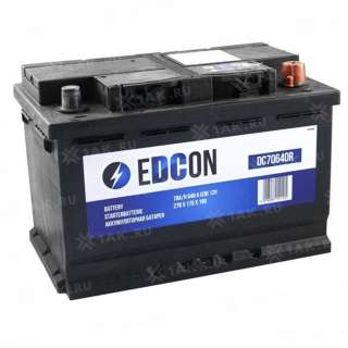 Аккумулятор EDCON (70 Ah, 12 V) Обратная, R+ L3 арт.DC70640R