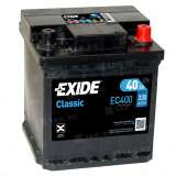 Аккумулятор EXIDE STANDARD (40 Ah, 12 V) Обратная, R+ L0 арт.EC400