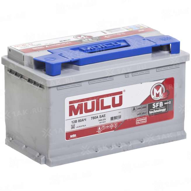 Аккумулятор MUTLU SFB (80 Ah, 12 V) Обратная, R+ LB4 арт.LВ4.80.074.A 0