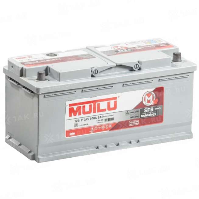 Аккумулятор MUTLU SFB (110 Ah, 12 V) Обратная, R+ L6 арт.L6.110.085.A 0
