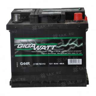 Аккумулятор GIGAWATT (45 Ah, 12 V) R+ L1 арт.