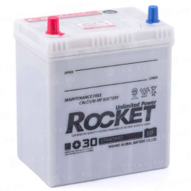 Аккумулятор ROCKET MF (40 Ah, 12 V) Прямая, L+ B19 арт.42B19L -MF 0