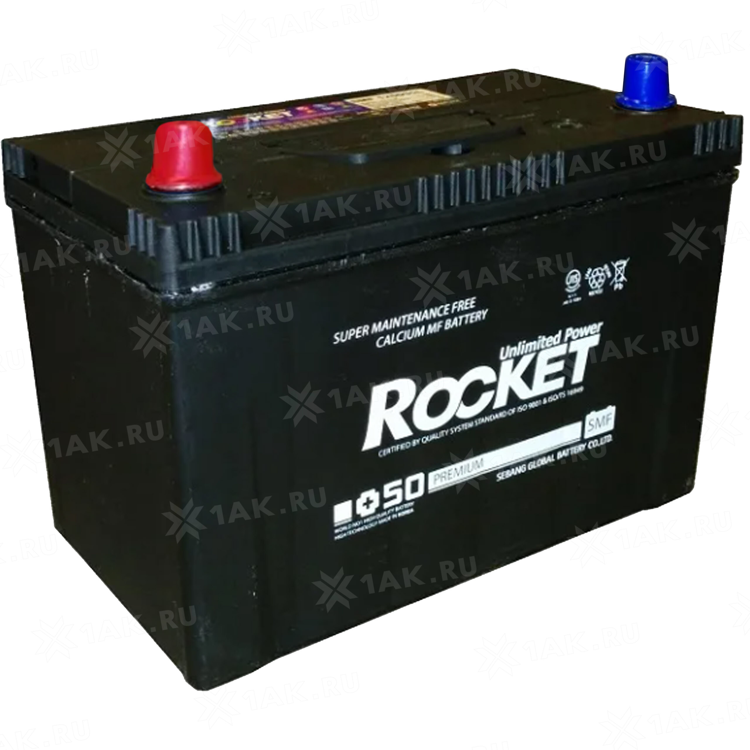 Купить аккумулятор ROCKET SMF (90Ач) 730 A, 12 V Прямая, L+ арт.SMF 105D26L  с бесплатной доставкой – 1AK.RU