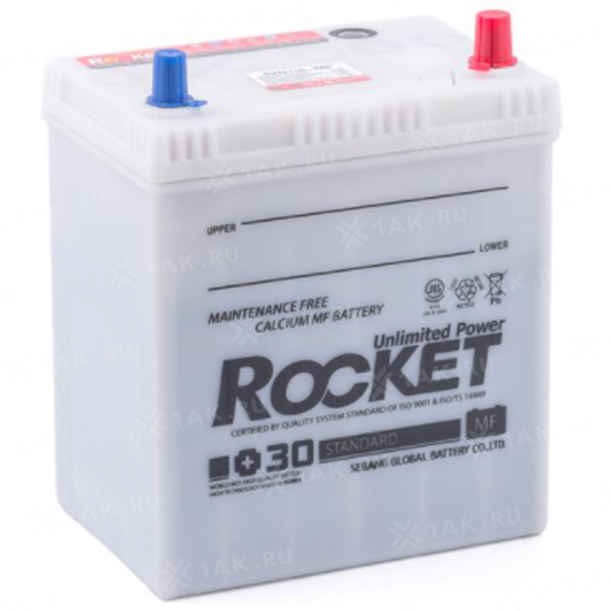 Купить аккумулятор ROCKET MF (40 Ah) 340 A, 12 V Обратная, R+ арт.42B19R  -MF с бесплатной доставкой – 1AK.RU