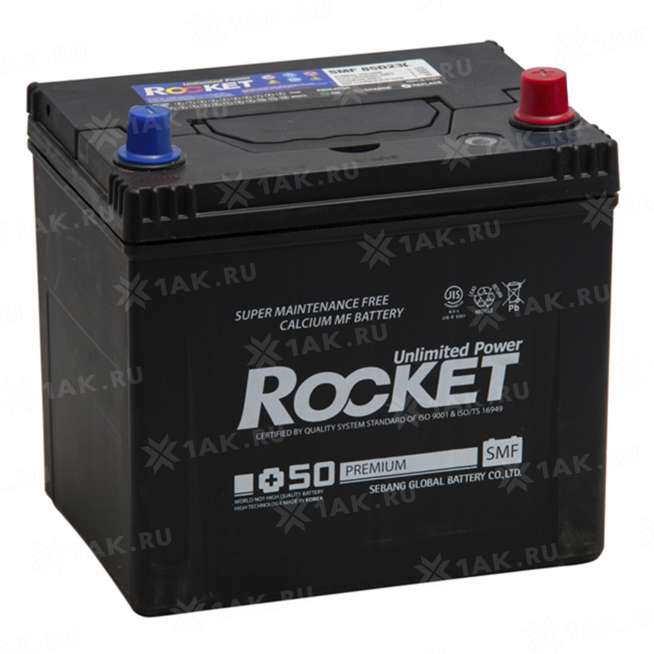 Аккумулятор ROCKET SMF (55 Ah, 12 V) Обратная, R+ B24 арт.SMF 75В24R 0