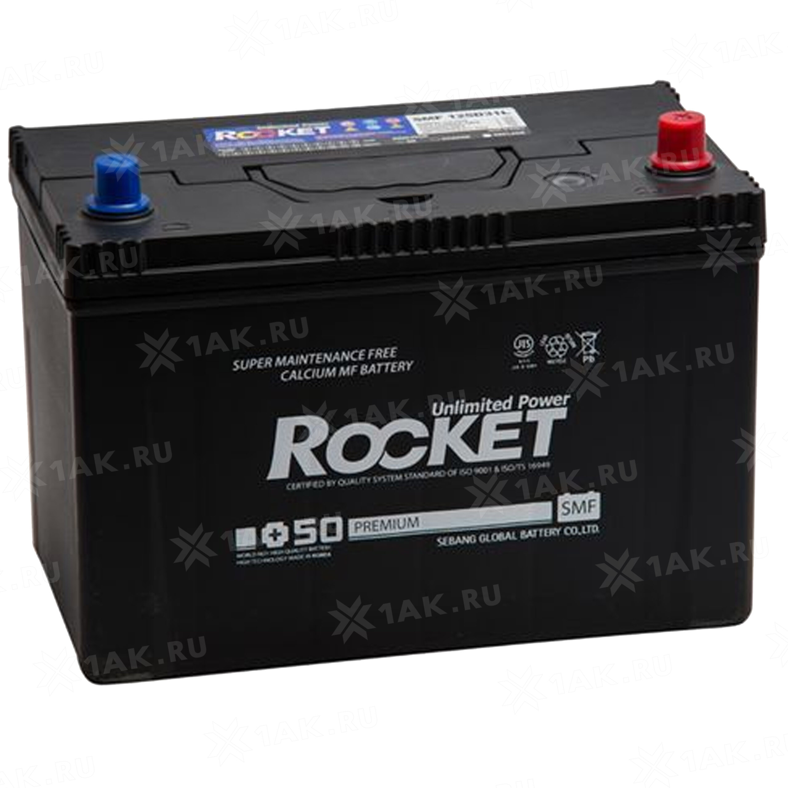 Купить аккумулятор ROCKET SMF (100 Ah) 830 A, 12 V Обратная, R+ арт.SMF  125D31L с бесплатной доставкой – 1AK.RU